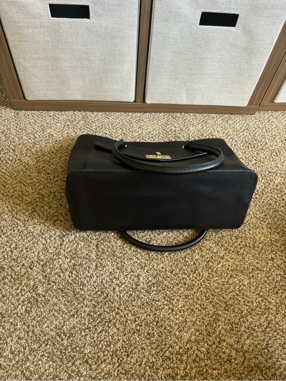 Kate spade Black Halsey Tote with Turn-Lock Accent